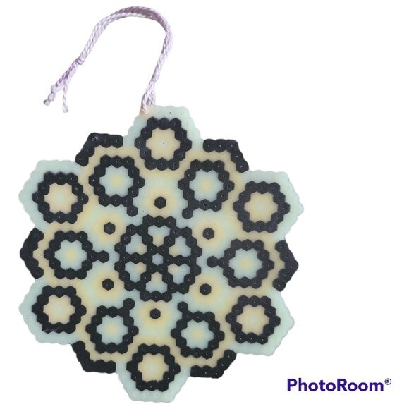 GLOW IN THE DARK PERLER MANDALA WINDOW HANGER - Picture 2 of 5
